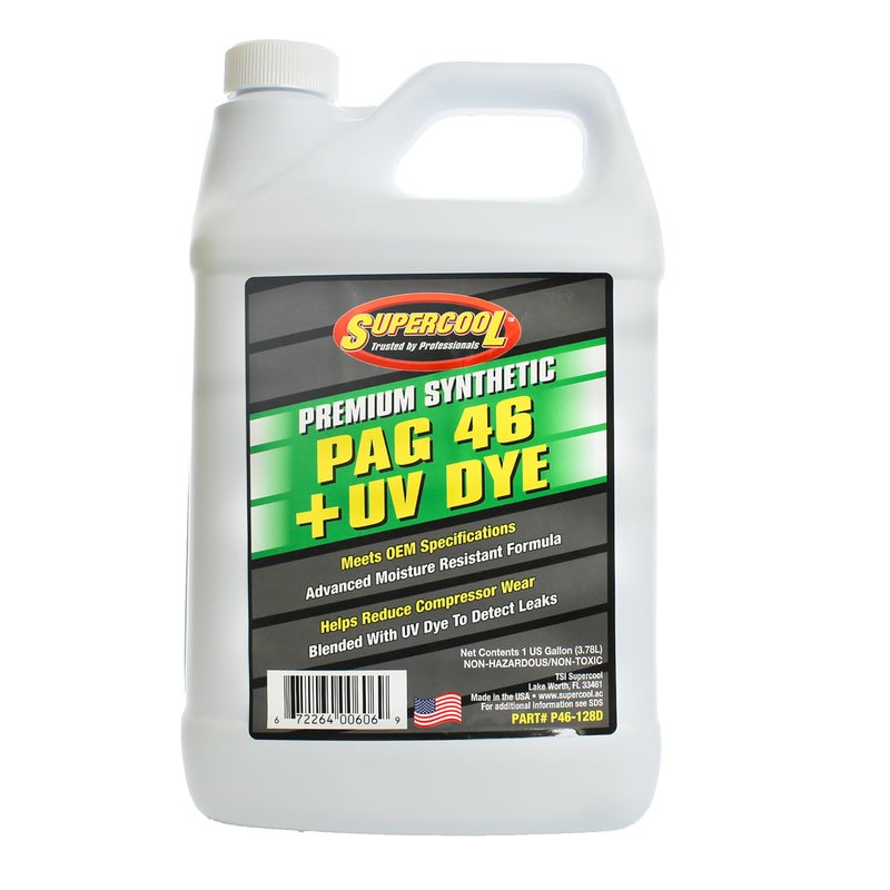 TSI Supercool P46-128D PAG Oil 46 Viscosity with UV Dye Gallon 1-Pack - Image 1